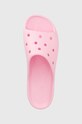 Crocs papuci Classic Platform Slide roz 208180.6S0