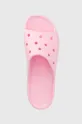 rózsaszín Crocs papucs Classic Platform Slide