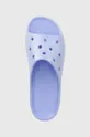 фіолетовий Шльопанці Crocs Classic Platforn Glitter Slide