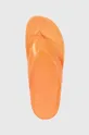 pomarańczowy Crocs japonki Splash Glossy Flip