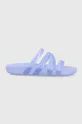 violet Crocs papuci Splash Glossy Strappy Sandal De femei