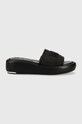 Шльопанці Dkny ODINA платформа чорний K1387191.BLK