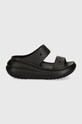 Шлепанцы Crocs Classic Crush Sandal 207670.001 чёрный SS23