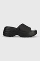 Шльопанці Crocs Skyline Slide платформа чорний 208182.001