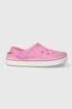 ροζ Παντόφλες Crocs Crocband Clean Clog Γυναικεία
