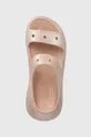 ροζ Παντόφλες Crocs Classic Crush Shimmer Sandal