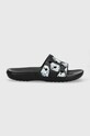 Šľapky Crocs Classic Dice Print Slide plochý čierna 208769.066