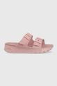 rosa Skechers ciabatte slide Donna