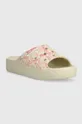 Шлепанцы Crocs Classic Platform Snake Print бежевый