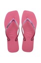 Žabky Havaianas SQUARE GLITTER plochý ružová 4148102.1750
