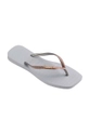 Havaianas japonki SQUARE GLITTER szary