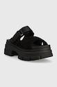 UGG papuci din piele Ashton Slide 1136765.BLK negru SS24