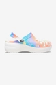 πολύχρωμο Παντόφλες Crocs Tie Dye Graphic Clog Wedge Γυναικεία