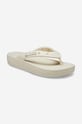 Încălțăminte Crocs șlapi Classic Platform Flip W 207714.BONE bej