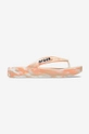 orange Crocs flip flops Platform Marbled Women’s