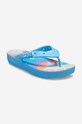 Shoes Crocs flip flops Platform Tie Dye Flip 208043.OXYGEN blue