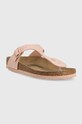 Birkenstock japonki Gizeh Rivet Logo 1024134 różowy SS23