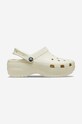Шльопанці Crocs Classic Platform Clog платформа бежевий 206750.BONE