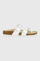 Παντόφλες Birkenstock Mayari ίσια πλατφόρμα λευκό 0071053