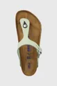 zöld Birkenstock flip-flop velúrból Gizeh SFB