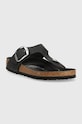 Birkenstock bőr flip-flop Gizeh Big Buckle 1023334 fekete SS23