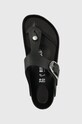 Кожаные вьетнамки Birkenstock Gizeh Big Buckle чёрный 1023334