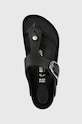 Birkenstock bőr flip-flop Gizeh Big Buckle fekete 1023334