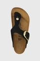 μαύρο Σαγιονάρες από σουέτ Birkenstock Gizeh Big Buckle