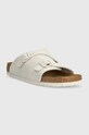 Birkenstock papuci din piele Zurich 1025008 gri SS23
