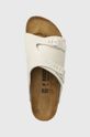 Birkenstock papuci din piele Zurich gri 1025008
