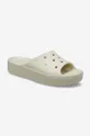 bej Crocs papuci Classic Platform 208180