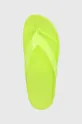 green Crocs flip flops