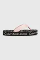 czarny Calvin Klein Jeans japonki dziecięce Dziewczęcy
