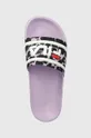 fialová Detské šľapky Fila FFT0068 MORRO BAY P slipper