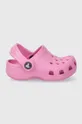 Дитячі шльопанці Crocs CROCS LITTLES рожевий