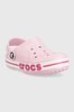 Crocs klapki dziecięce CROCS BAYABAND KIDS różowy