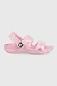 рожевий Дитячі шльопанці Crocs CROCS CLASSIC GLITTER SANDAL Для дівчаток