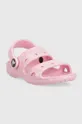 Παιδικές παντόφλες Crocs CROCS CLASSIC GLITTER SANDAL ροζ