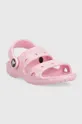 Crocs gyerek papucs CROCS CLASSIC GLITTER SANDAL rózsaszín