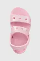розовый Детские шлепанцы Crocs CROCS CLASSIC GLITTER SANDAL