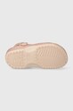 Crocs slapi copii CLASSIC GLITTER CLOG 206993.CROCS.CLASSIC.GL roz