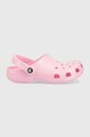Crocs klapki dziecięce CLASSIC GLITTER CLOG różowy 206993.CROCS.CLASSIC.GL