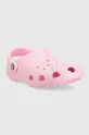 Παιδικές παντόφλες Crocs CLASSIC GLITTER CLOG ροζ
