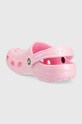 Fete Crocs slapi copii CLASSIC GLITTER CLOG 206993.CROCS.CLASSIC.GL roz