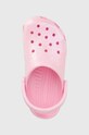 Crocs klapki dziecięce CLASSIC GLITTER CLOG różowy 206993.CROCS.CLASSIC.GL