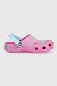 рожевий Дитячі шльопанці Crocs Для дівчаток