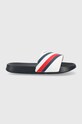 Παιδικές παντόφλες Tommy Hilfiger σκούρο μπλε T3B0.32932