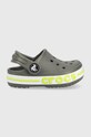 Παιδικές παντόφλες Crocs γκρί 207018.CROCS.BAYABAND.K