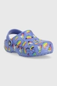 Crocs klapki dziecięce BAYA PRINTED KIDS CLOG niebieski