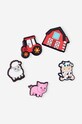 Crocs przypinki do obuwia dziecięce 5-pack multicolor Cutesey.Farm.Animal.5.P